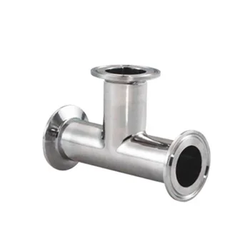 

1pc 63mm Pipe OD Fitting 77mm Feerule OD 304 Stainless Steel SanitaryTri Clamp Sanitary Tee Connector Pipe Fitting Homebrew