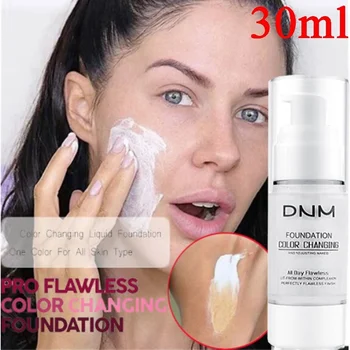 

1 Piece 30ml Foundation Magic Color Changing Professional Make Up Base Liquid Face Full Coverage Foundation Skin Strong Repair