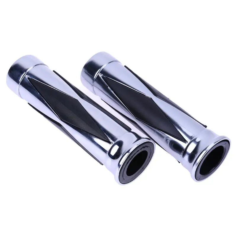 

1 Pair CNC 25mm Chrome Plated Aluminum Motorcyle Handlebar Hand Grip For Harley Motorbike Handle Bar Motorcycle Accessories