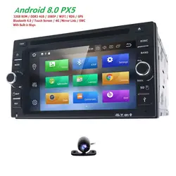 2Din Android8.0 8 OctaCore 4 г + 32 г DVD мультимедиа воспроизведения видео коснитесь Планшетные ПК для Nissan gps навигации радио стерео видео плеер