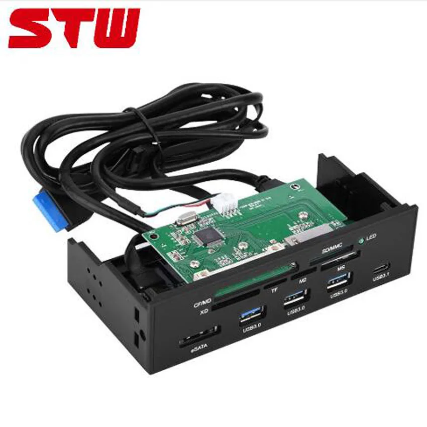 Кардридер STW3125 5 25 дюйма с поддержкой карт памяти M2 MSO SD MS XD CF|stw 6041|fan speedfan speed controller |