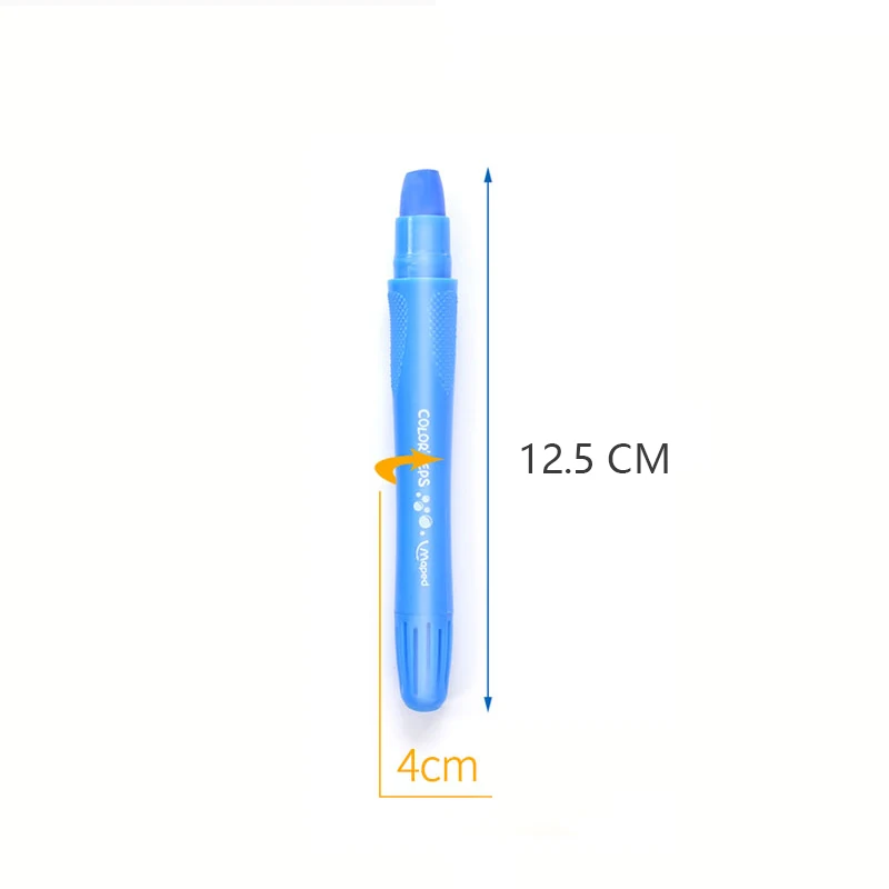 Maped 12/24/36/48 цветные водорастворимые Канцелярский набор вращающийся карандаш крутящий стержень для безопасности детей Моющиеся Красочные состояние цветовое перо