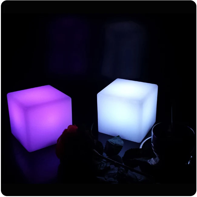 7 Color Changing D10cm Abs Decorative Cordless Cube Design Led 7 Color Changing D10cm Abs Decorative Cordless Cube Design Led Restaurant Table Lamps Free Shipping 1pc In Night Lights From Lighting On