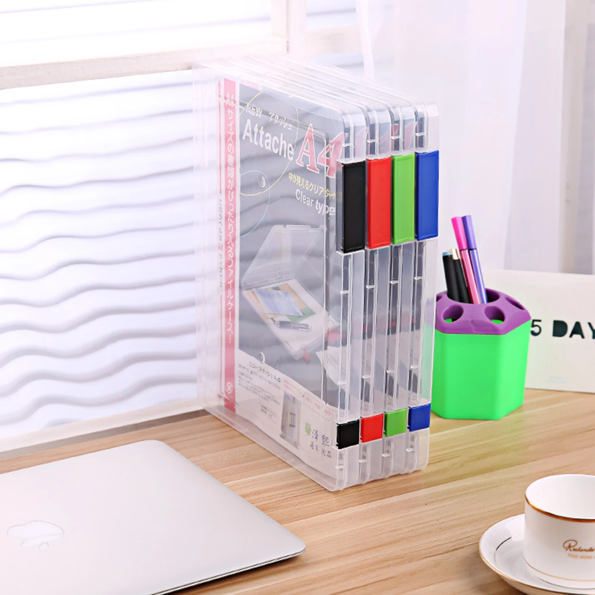 JX-LCLYL New A4 Plastic Files Document Case Storage Box Holder Organizer Office School