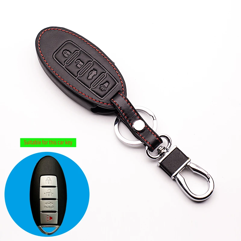 Чехол для ключей из натуральной кожи Nissan Altima qashqai x trail tiida almera juke note primera пульт