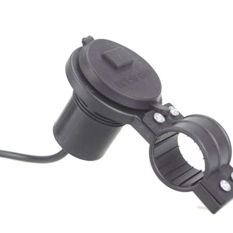 New Motorcycle USB Car Charger With Switch Waterproof USB Mobile Phone Charger 12V X5