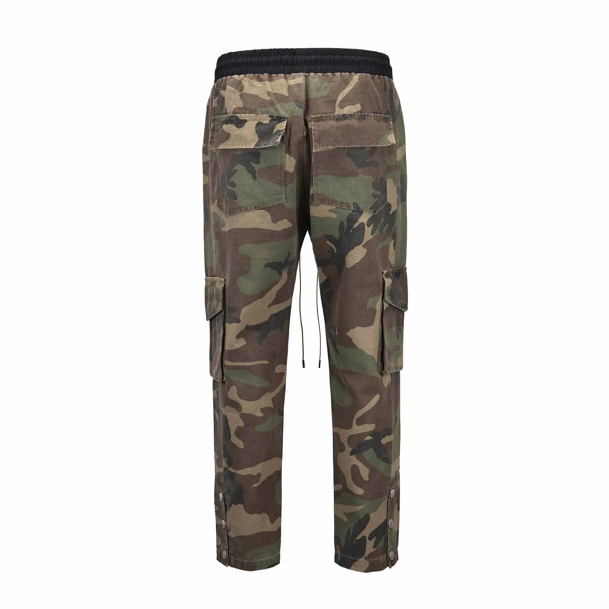 hi streetwear camo muliti pockets cargo pants justin biber clothes