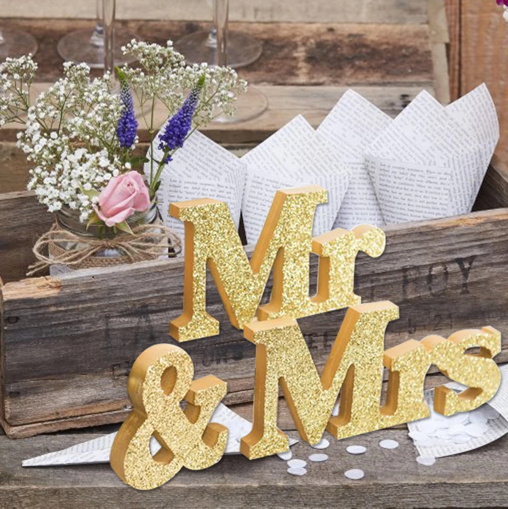 

Mr and Mrs Signs Mr and Mrs Letters for Sweetheart Table Decor Mr and Mrs Letters, Mr & Mrs Wedding Sign Set