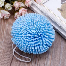 Люфа мягкая Вырубка и легкое Отшелушивание Ванна Душ EVA губка кисть и спонж мяч случайный цвет