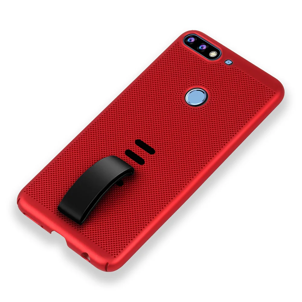 KHW1963R_1_Heat Dissipation Hollow Phone Case For Huawei Honor 7C Pro 5.99 inch