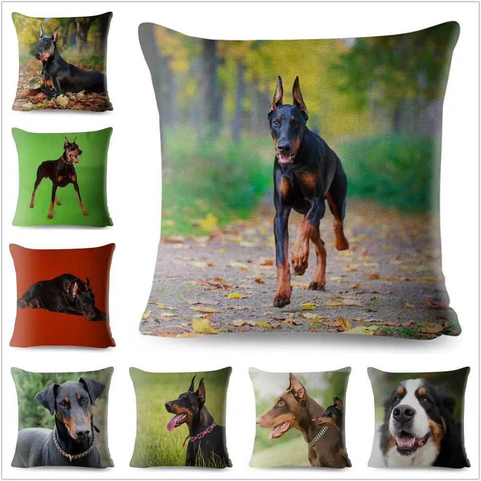 Наволочка для подушки с принтом мудрости Германия Doberman 45*45 квадратная наволочка