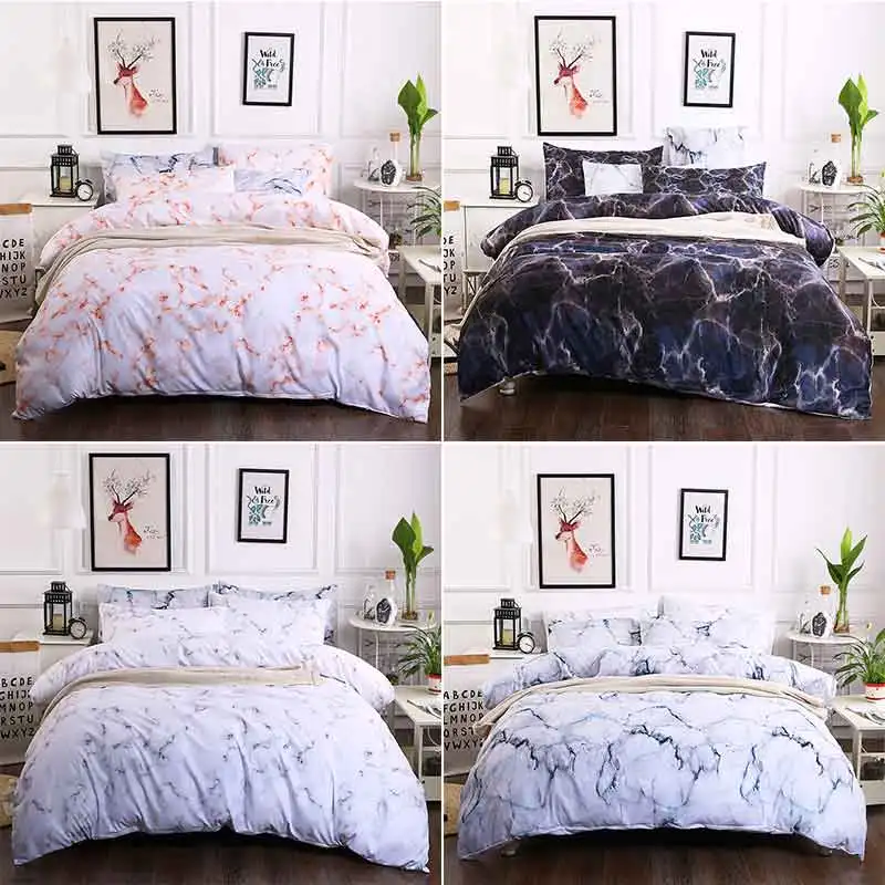 Prajna Nordic Europe Style Marble bedding Pattern Duvet