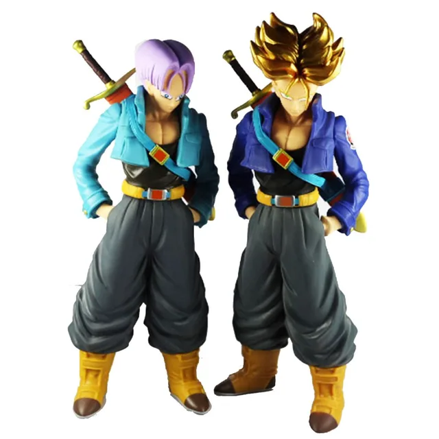dragon ball z dbz super saiyan trunks action figure blond hair
