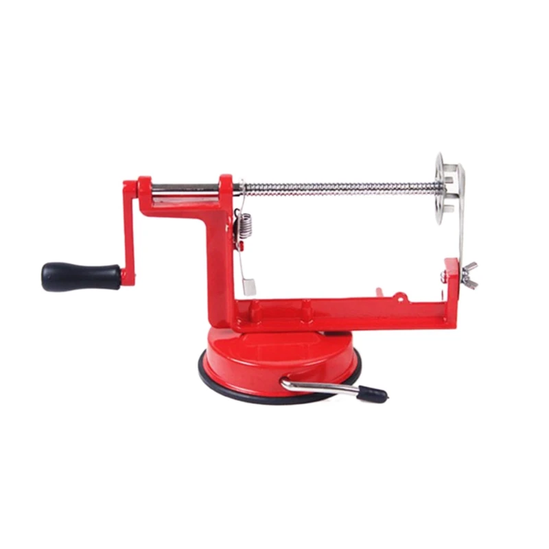 

Potato Twist Slicer Stainless Steel Kitchen Accessories Spiral Chip Slicer Manual Cutting Machine Red Metal