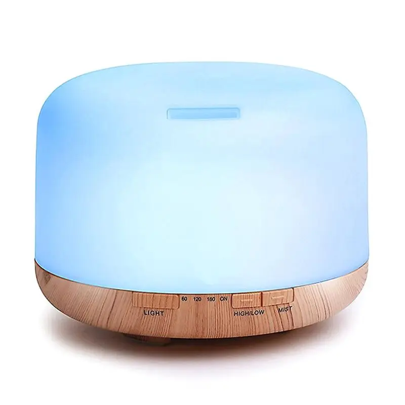  500ml Premium Essential Oil Diffuser Ultrasonic Aromatherapy Fragrant Oil Vaporizer Humidifier Time