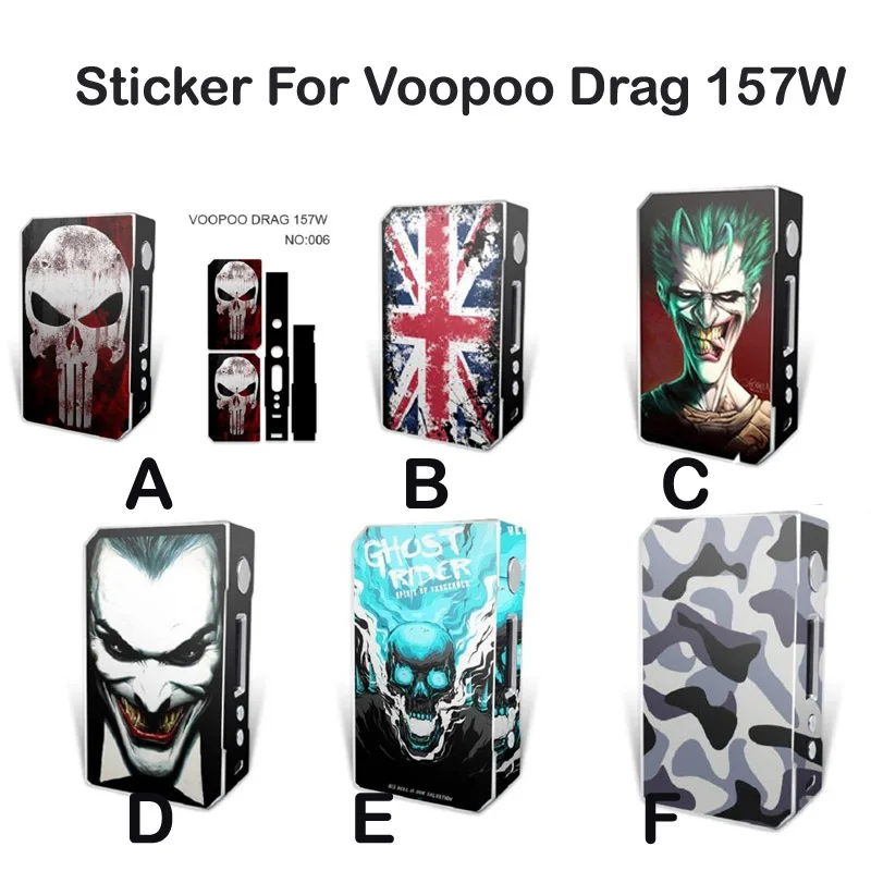 Новое поступление наклейки для электронных сигарет комплект вейпа для VOOPOO DRAG TC 157W коробка мод