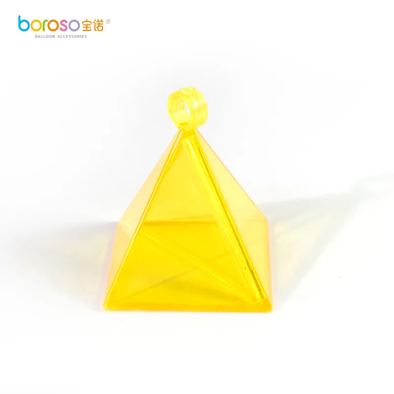 B611 25 грамм различных цветов Пирамида груз для воздушного шарика 6 шт