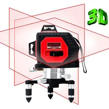 12 линий 3D лазерный уровень самонивелирующийся 360 горизонтальный и вертикальный крест супер мощный красный лазерный луч линии