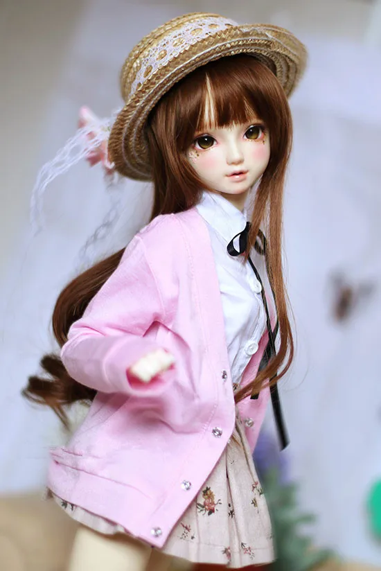 BJD doll colthes pink cardigan coat for 1/3 1/4 BJD DD SD MDD MSD SD17 Uncle SSDF doll size doll clothes BJD doll colthes pink cardigan coat for 1/3 1/4 BJD DD SD MDD MSD SD17 Uncle SSDF doll size doll clothes