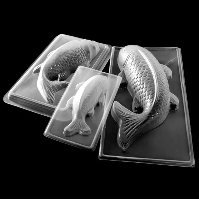 DIY форма рыбы помадка мыло 3D для торта капкейков желе конфеты шоколадное