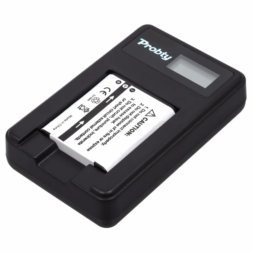 Caricatore USB Per Batterie Sony NP-BK1 - Compatibile Con Cyber-shot DSC-S750, W190, Webbie HD E Altri Modelli