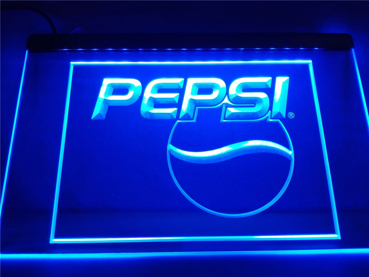 LE023-Pepsi Cola светодиодный неоновый светильник с логотипом для украшения напитков
