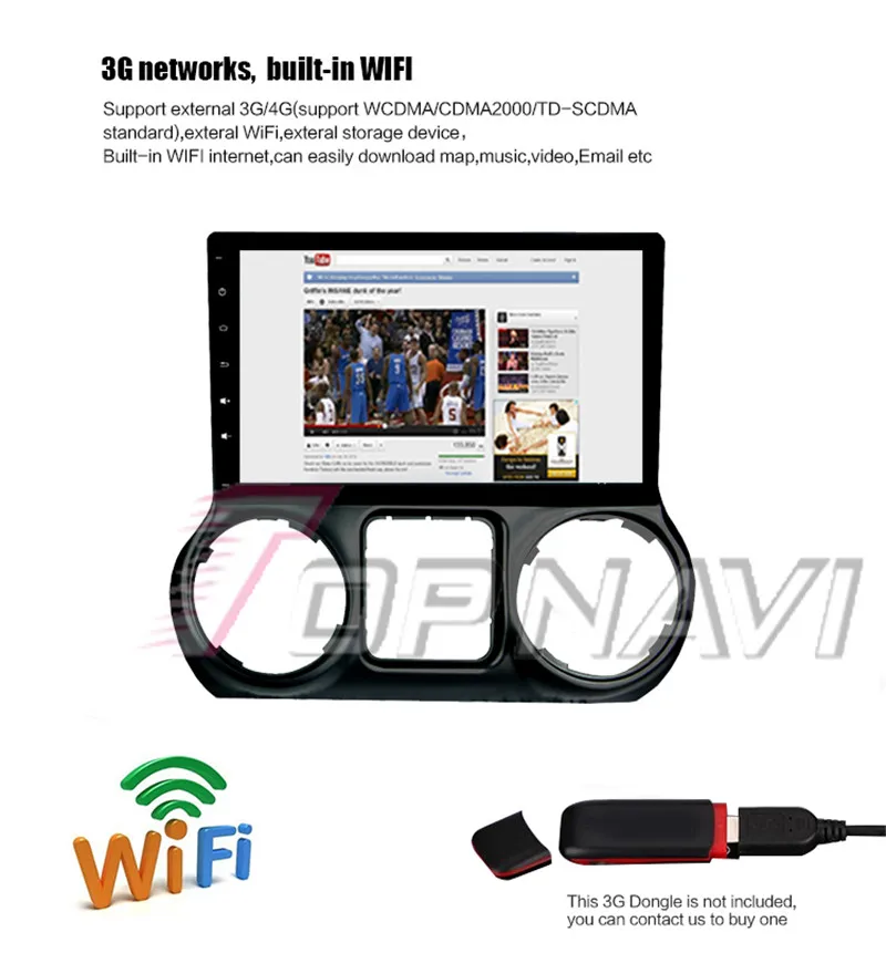 car multimedia system android For Jeep Wrangler 2011