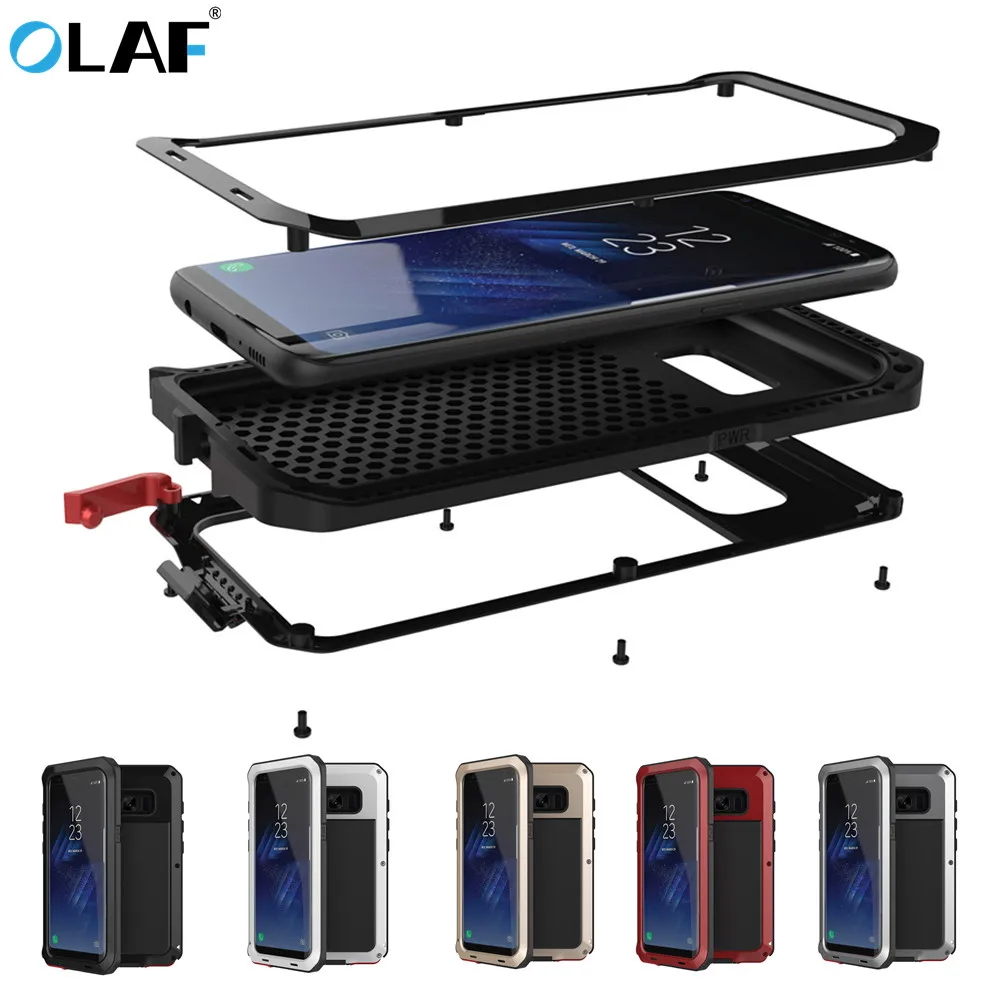 

OLAF Rugged Armor Phone Case For Samsung Galaxy S9 S8 Plus Hard PC Shockproof Case For Samsung S5 S6 S7 Edge Note 4 5 8 9 Cases