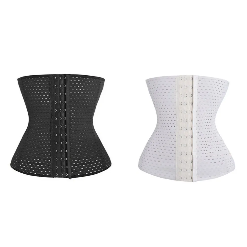 1pc Body Beauty Trainer Hollow Out Postpartum Abdomen Slimming Belly Body Shaper Breathable Sweet Sweat Corset 2