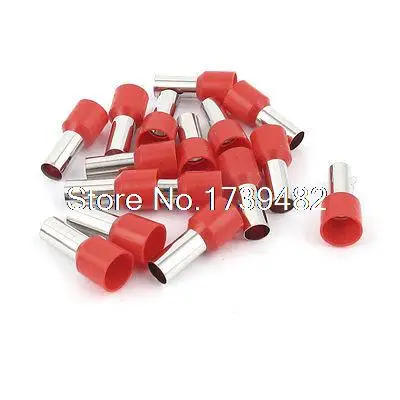 15 Pcs Wire Crimp Connector Terminal Pre Insulated Ferrule Red E16-12 6AWG 16mm2 | Обустройство дома