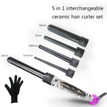 5 в 1 плоский утюжок для завивки утюжок керамические бигуди для волос и выпрямитель для волос двойное напряжение Инструменты для укладки для путешествий портативное использование