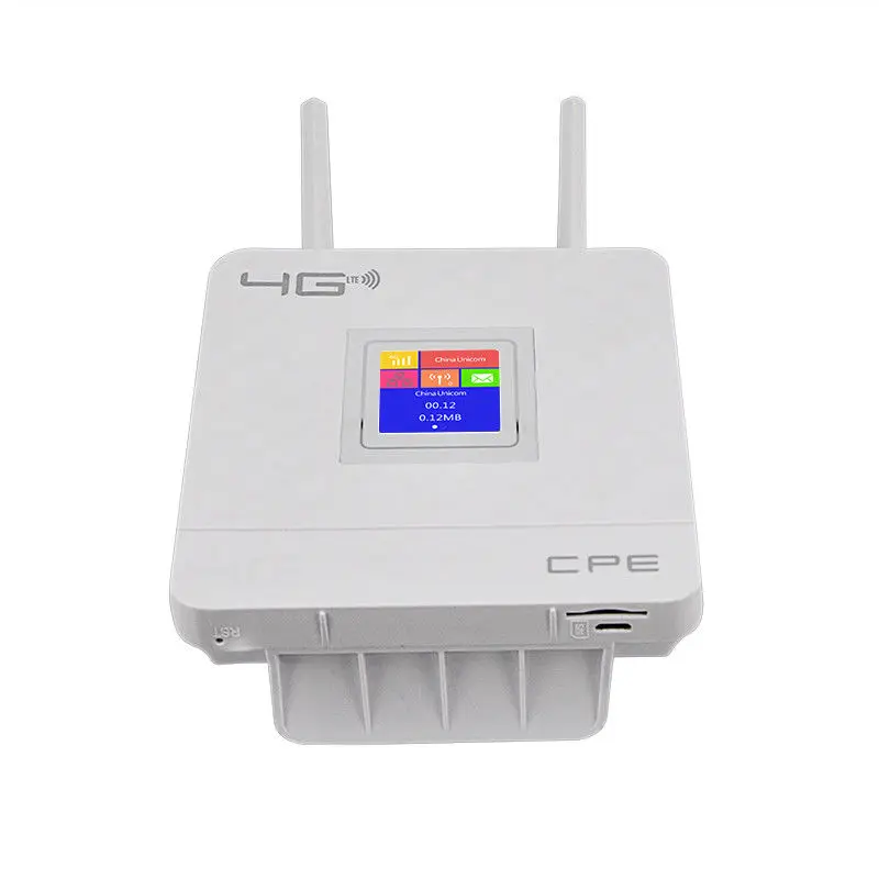 Wireless CPE 4G Wifi Router Portable Gateway FDD TDD LTE WCDMA GSM Global Unlock External Antennas 3