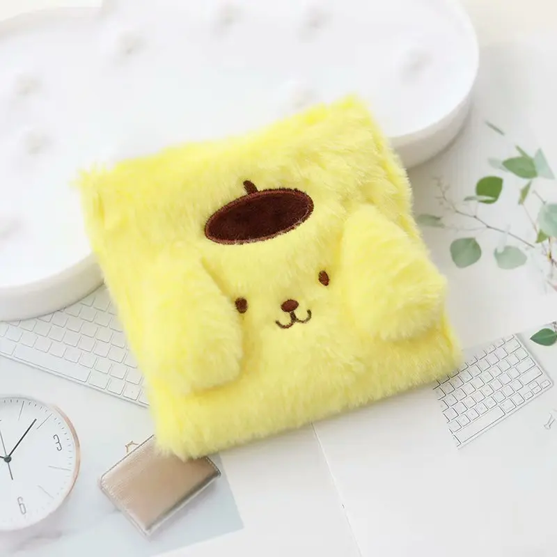 12 см новые милые My melody Kitty Плюшевые монет Сумки мультфильм животных Peguins кролика плюшевые сумки для девочек Подарки - Цвет: Черный