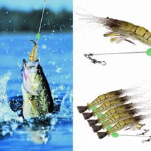 5шт/уп креветки рыболовные приманки мягкие приманки Bardbaits с Hardbait крюк для рыбалки аксессуары снасти