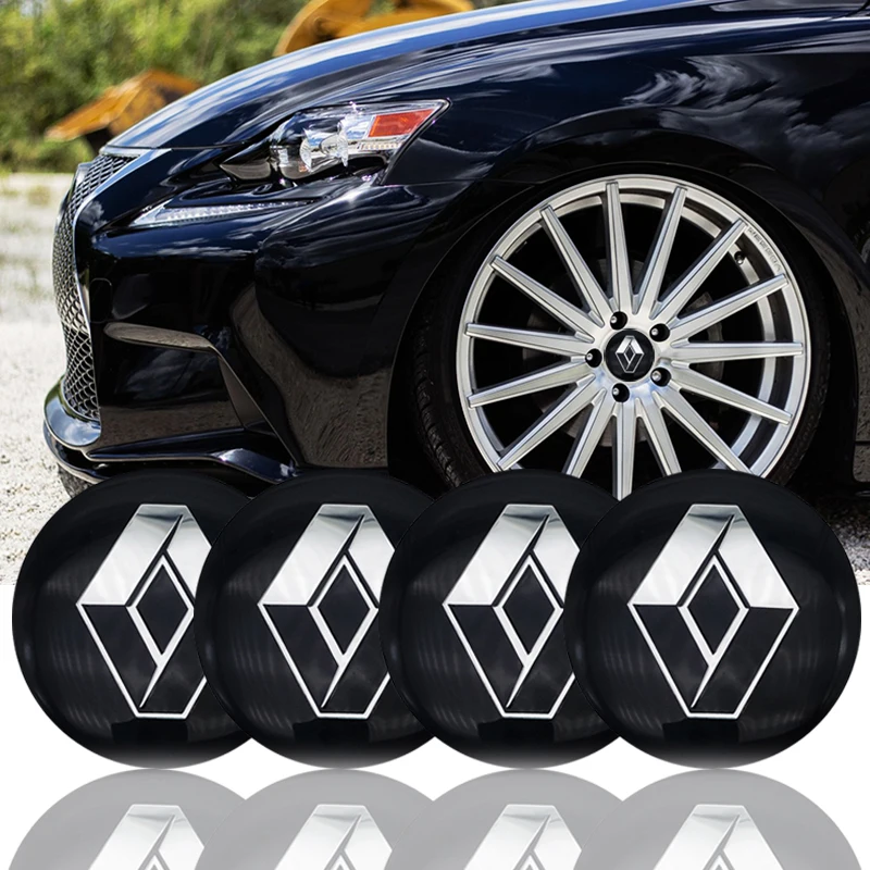 

4pcs/lot 56.5mm Car Rim Cover Decal Wheel Center Hub Cap Sticker for Renault Wheel Clio Megane Laguna Scenic TwinGo Emblem Badge