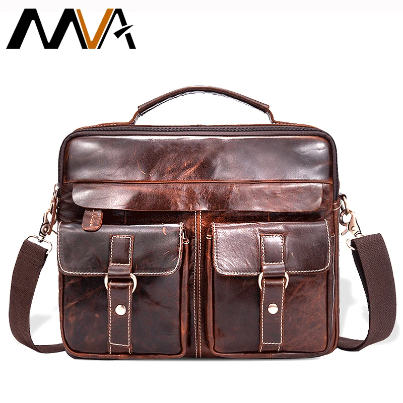 MVA Men Messenger Bags Male Genuine Leather Men Bag Briefcase Men's Shoulder Leather Laptop Bag Crossbody Bags Handbags Tote 801 MVA Men Messenger Bags Male Genuine Leather Men Bag Briefcase Men's Shoulder Leather Laptop Bag Crossbody Bags Handbags Tote 801