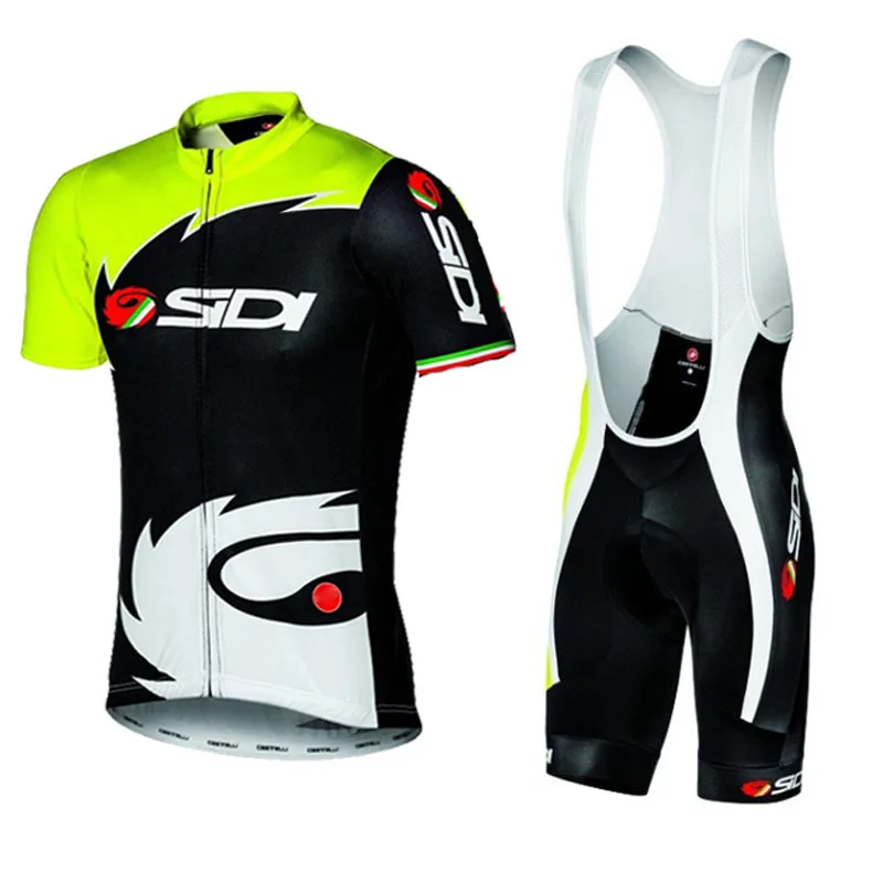 

2018 Summer Sidi TEAM Cycling JERSEY Quick Dry Ropa Ciclismo Mens Bicycle Clothing GEL Breathable Pad Bib Short Sets