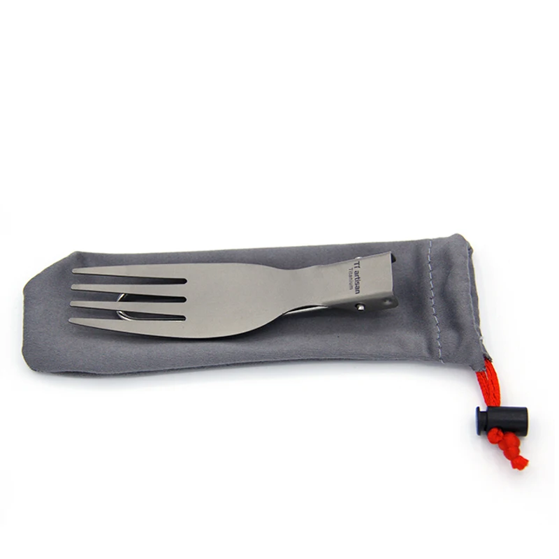 

Triartisan Titanium Fork Outdoor Camping Fork Folding Titanium Fork Combo Hiking Picnic Flatware Outdoor Tableware Ta8003