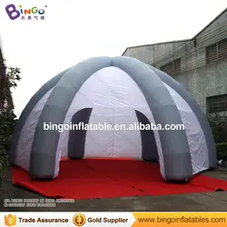Бесплатная доставка Серый и Белый надувные паук палатка Индивидуальные 8 м взорвать палатка для рекламы Игрушка палатки