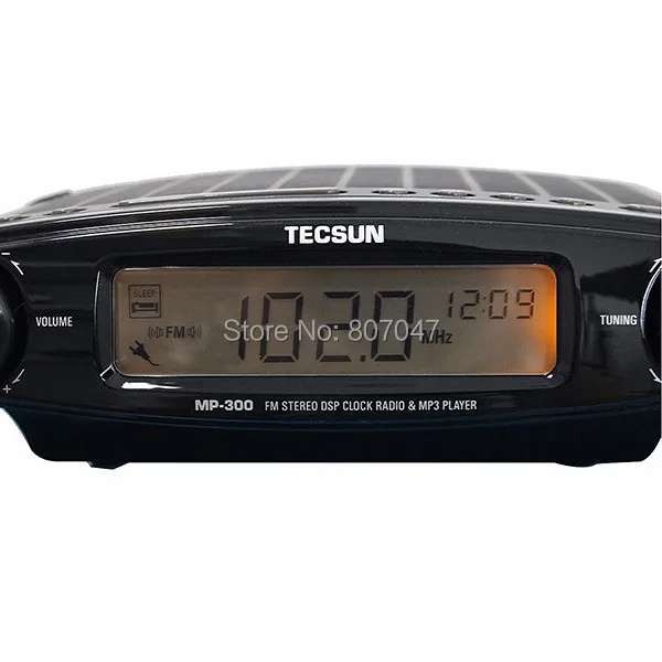 TECSUN MP-300 FM часы DSP радио USB/MP3 плеер Высокая чувствительность стерео радио+ ATS+ розничная упаковка