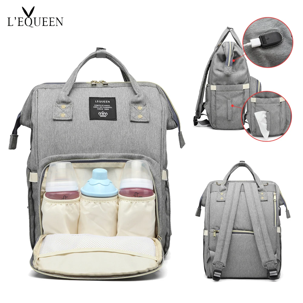 Large Capacity Mummy Baby Maternity Nappy Diaper Bag Waterproof Travel Backpack