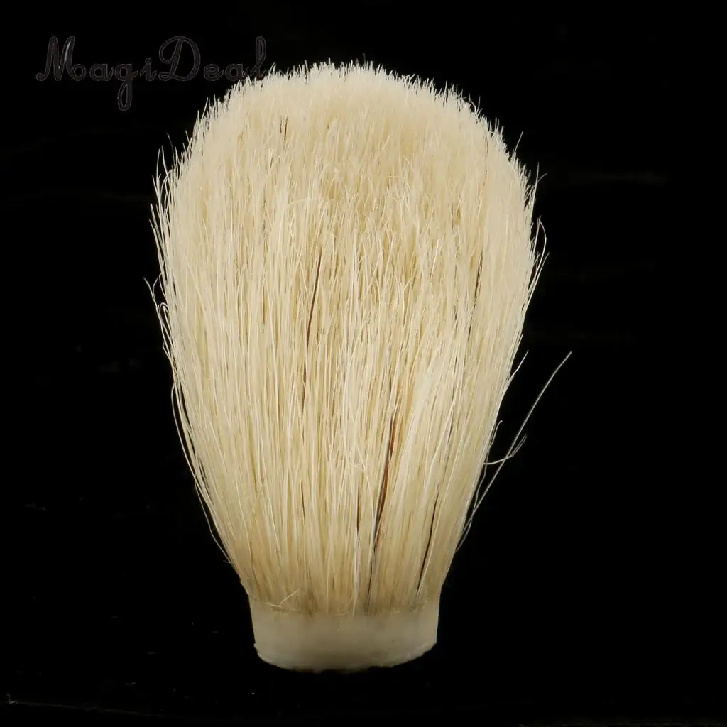 

MagiDeal Men Beard Shave for Shaving Brush Replacement Head Knot Size Wet Shaver Tool Barber Salon Men Facial Beard Cleaning