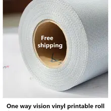 Высокое качество самоклеющиеся ПВХ материал One Way Vision Виниловая пленка для эко sovent/латекс/УФ печать чернил
