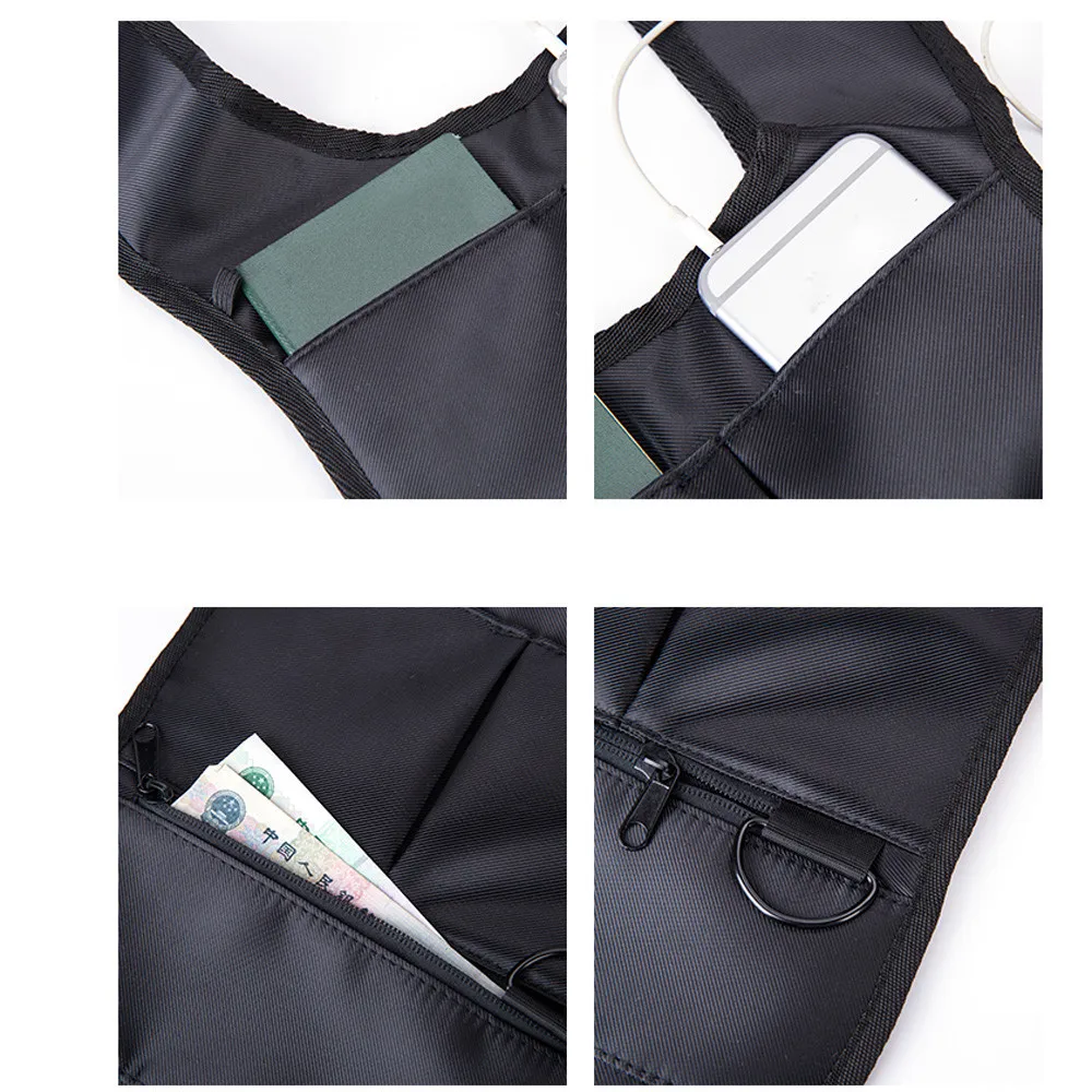 Мужская Противоугонная Скрытая сумка через плечо подмышка рюкзак сумка для телефона черный кошелек тактическая сумка дорожный несессер модный рюкзак