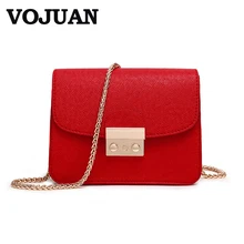 VOJUAN Moda Bolsas Mensajero de Las Mujeres Pequeñas Mujeres de Los Bolsos de Lujo diseñador de Alta Calidad de Cuero de la pu Mini Bolso Femenino sac à principal