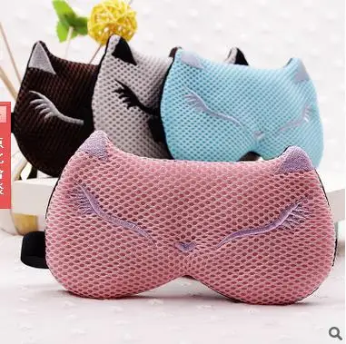 635 31 De Réductionmasque Pour Les Yeux Dormant Protection Ombrage Han édition Mode Mignon Dessin Animé Chat Glace Chaude Amphibie Brodé Raton