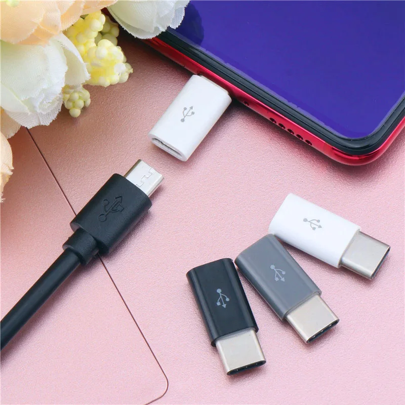 Mini 3pcs Micro USB to Type C Adapter for Xiaomi 4C Lg G5 Nexus 5x 6p Oneplus 2 Macbook USB-C 3.1 Android Data Cable Converter