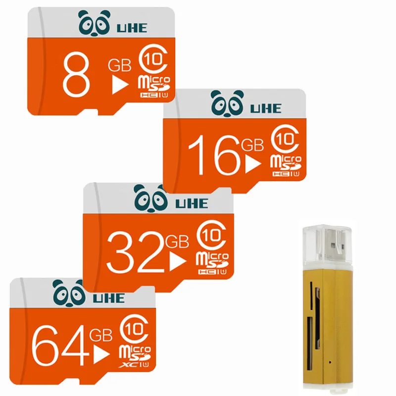Новейшая карта micro sd 8 ГБ 16 32 64 Гб SDXC/SDHC класс 10 флэш-карты памяти с кардридером для