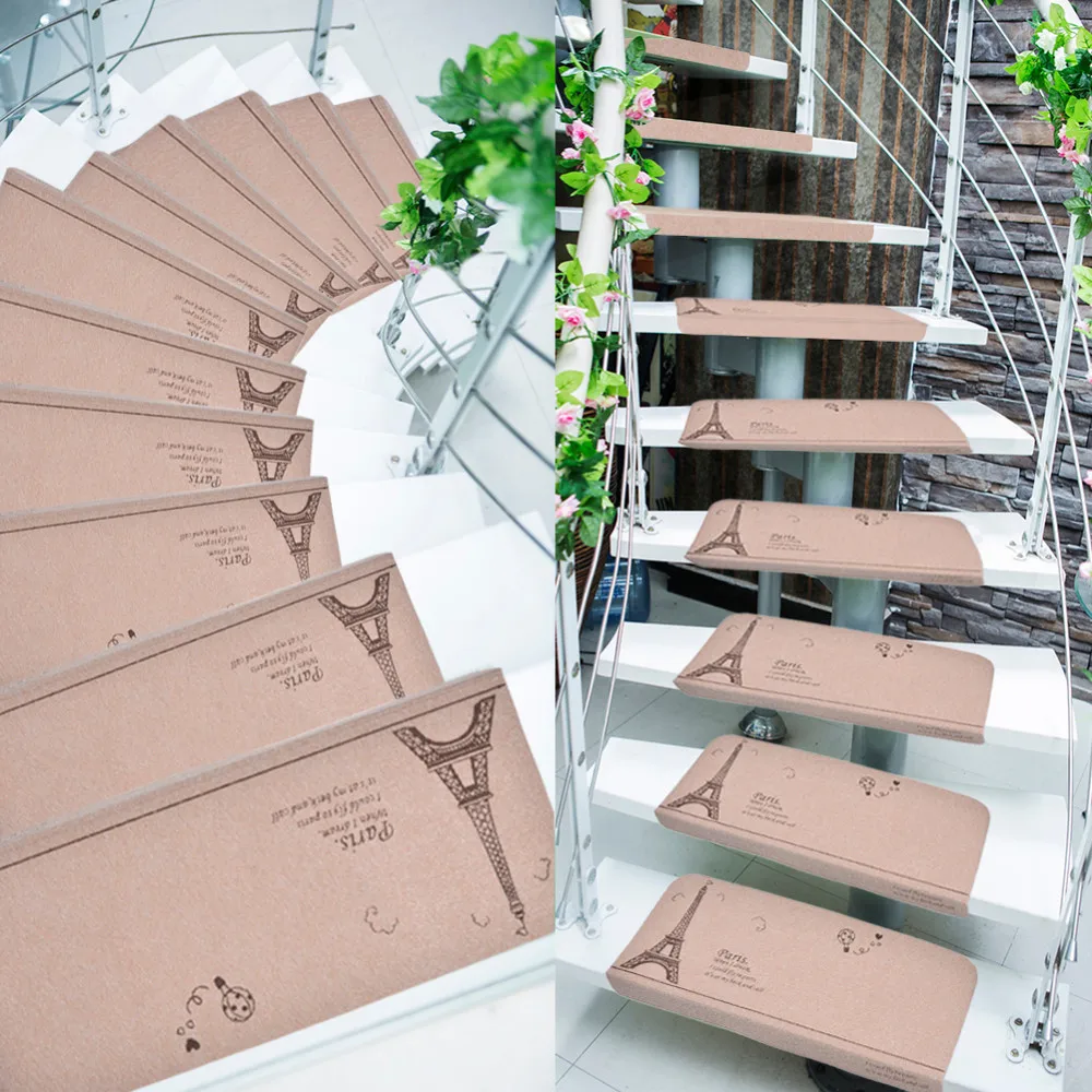5pcs/set Creative Paris Tower Stair Case Mat Non-slip Floor Carpet Self Adhesive Stepping Mads Stair Treads Kids Protector Pad 5pcs/set Creative Paris Tower Stair Case Mat Non-slip Floor Carpet Self Adhesive Stepping Mads Stair Treads Kids Protector Pad