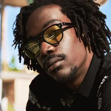 MIZHO четкое видение желтые солнцезащитные очки для ночного вождения Стиль Винтаж поляризованные солнцезащитные очки с защитой от ультрафиолета UV солнцезащитные очки Для женщин панк маленький Форма